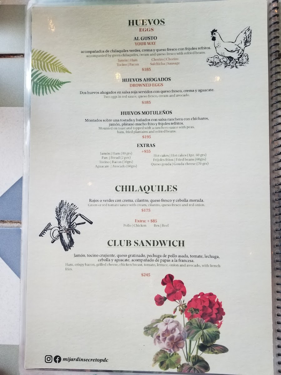 Mi Jardin Secreto Menu - Image 2